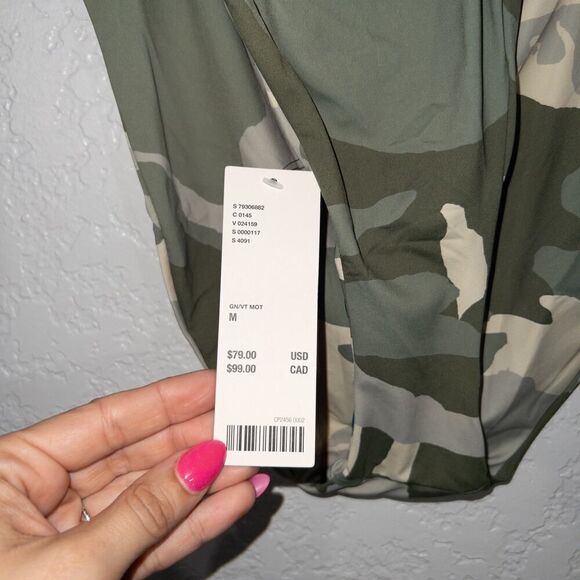 NWT Out From Under x UO Green Camo Lucia Wrap One-Piece Swimsuit Size Medium - Picture 3 of 9